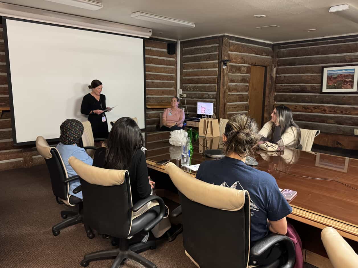 Shannon Gonzalez, CNM delivers keynote speech.