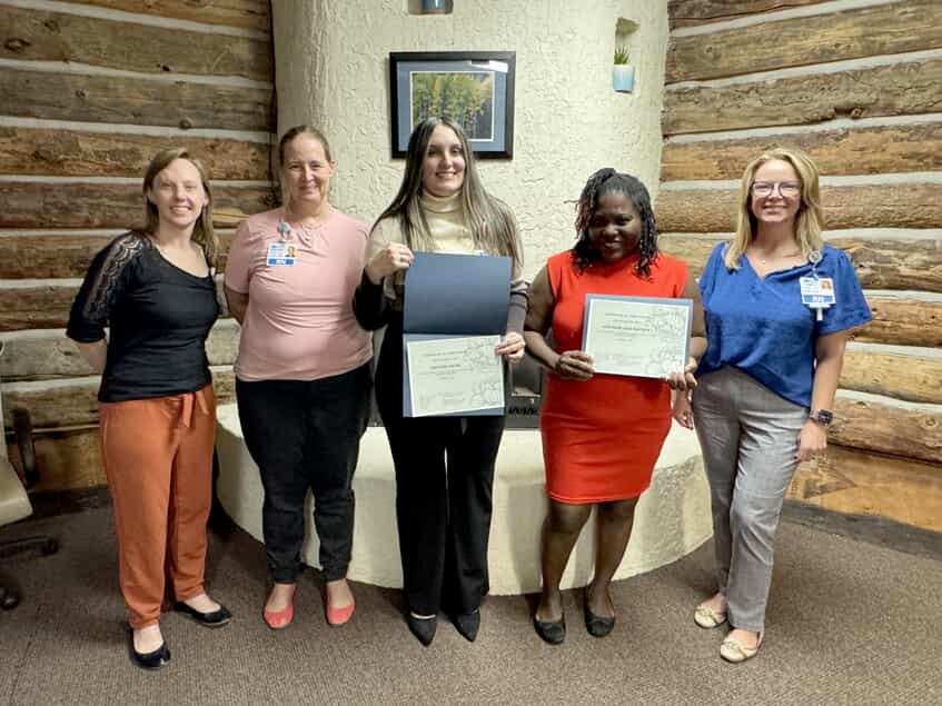 Nurse Residency Graduates with their Instructors
