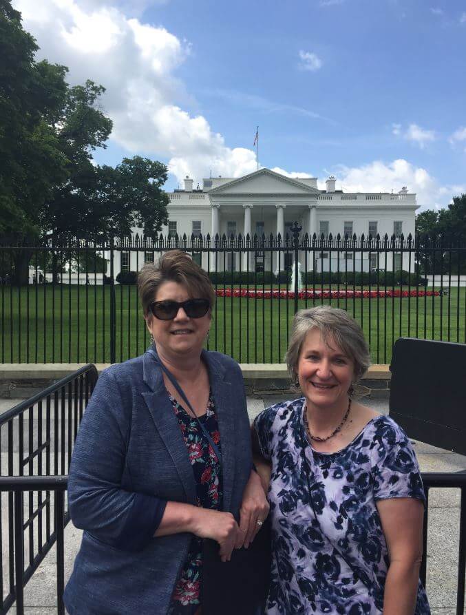 Konnie was accompanied on the trip to DC with Donna Wehe, Director of Communications at SLV Health