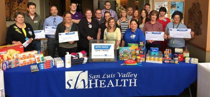 SLV Health Employees at the Donation Hand-Off