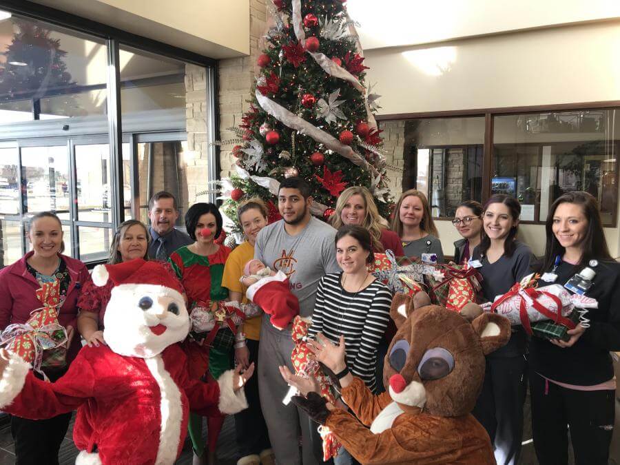 Presents delivered to pediatric hospital
